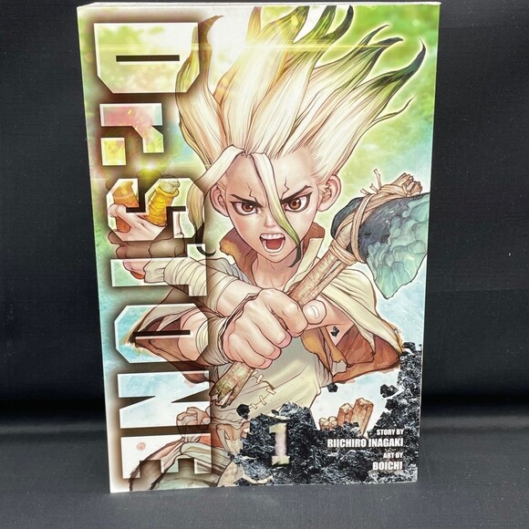 Manga Dr. Stone Books by Boichi & Riichiro Inagaki Vol. 1 & 2 Like NEW* - Picture 4 of 8